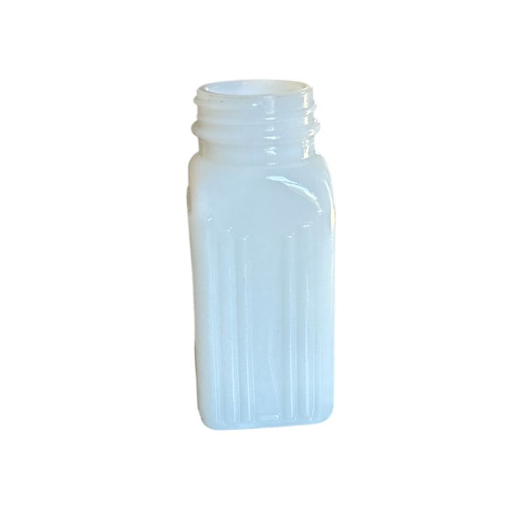 3 Milk Glass Spice Jar Griffith's Purified Spice Bottles (no tops)