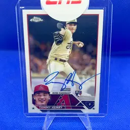 Tommy Henry 2023 Topps Chrome Rookie Auto Arizona Diamondbacks