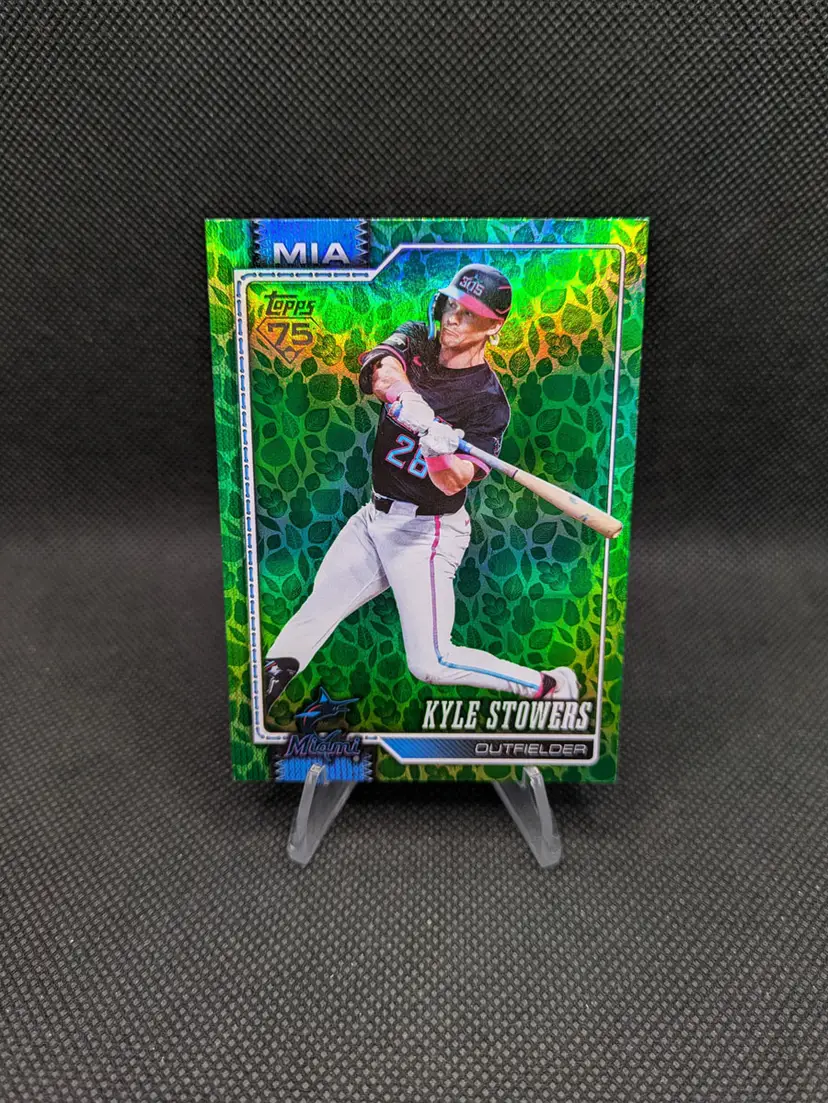 Kyle Stowers 2026 Topps Series 1 Green Easter Egg Parallel #293 - Miami Marlins