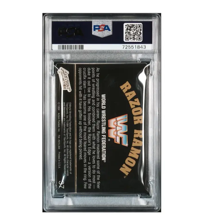 1994 WWF Action Packed Razor Ramon #37 PSA 6 