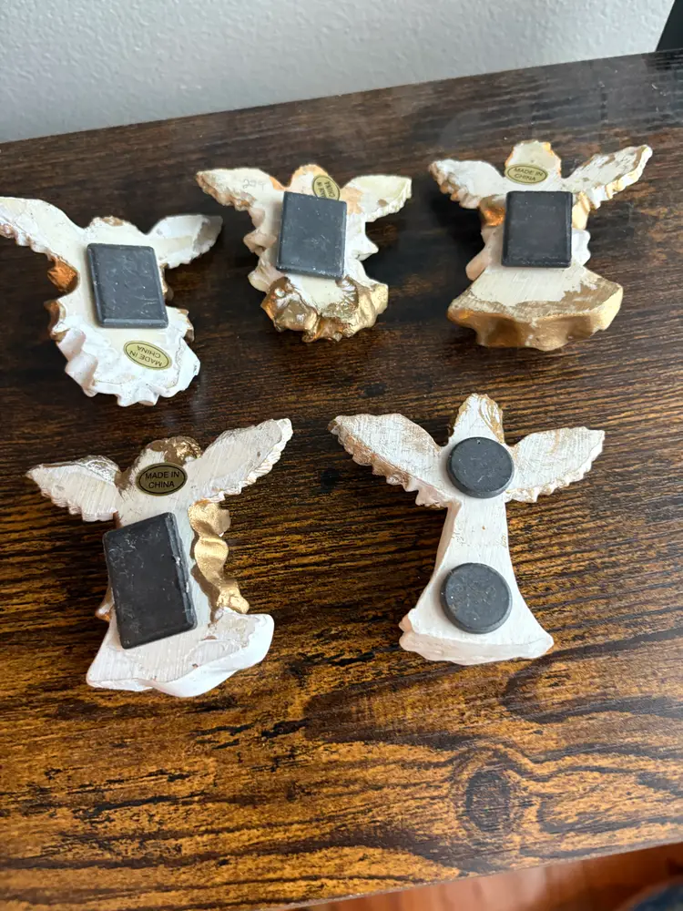 vintage ceramic angel magnets
