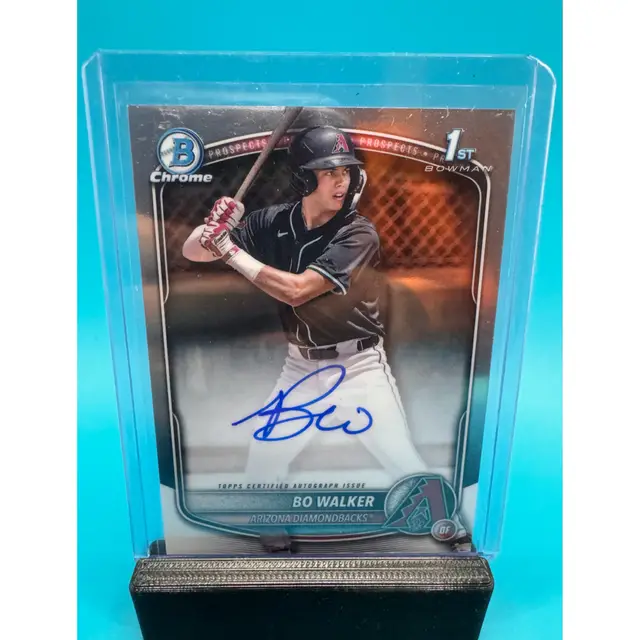 Bo Walker 1st Bowman Chrome Auto Arizona Diamondbacks