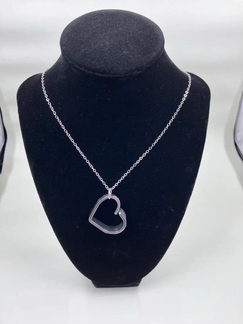 Handmade Spoon Heart Necklace #3
