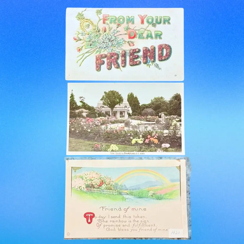 #5 Lot/3 Antique Floral Ephemera