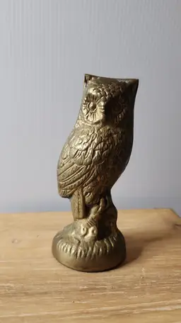 BRASS OWL IN TREE
