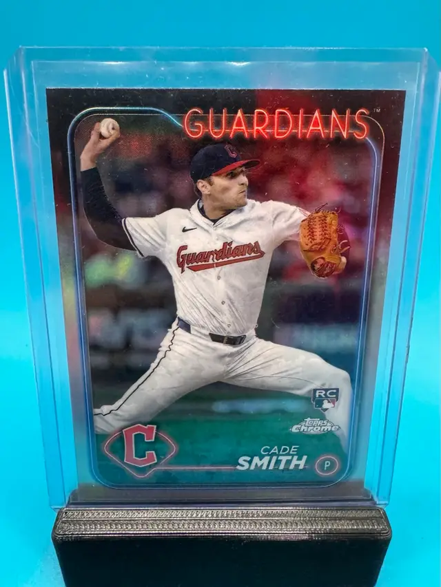 Cade Smith Topps Chrome Refractor RC Cleveland Guardians