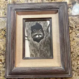 Original Watercolor Raccoon Signed