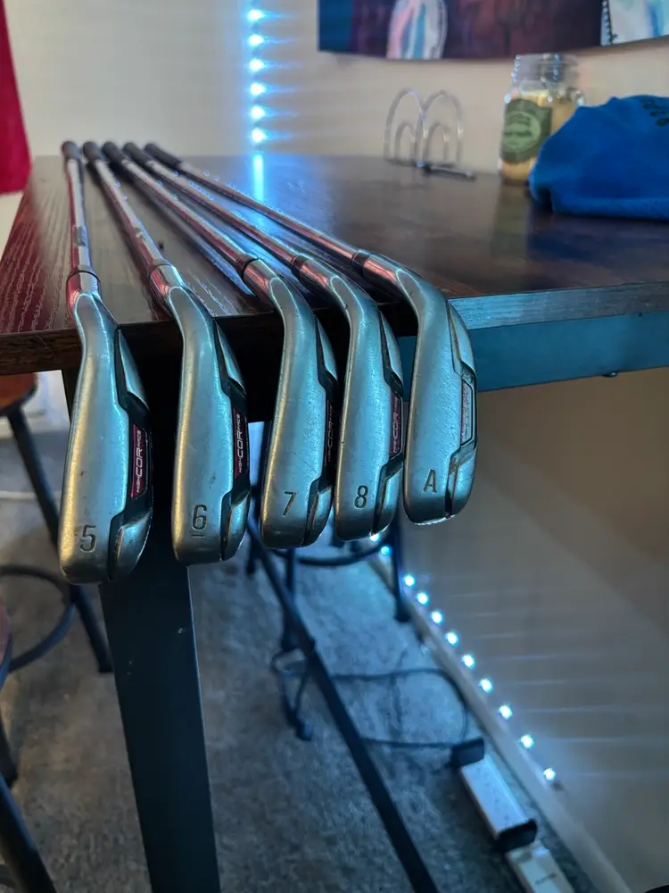 7 Nike VRS HighCORFace Steel Shaft. RH Golf Irons 5 6 7 8 AW