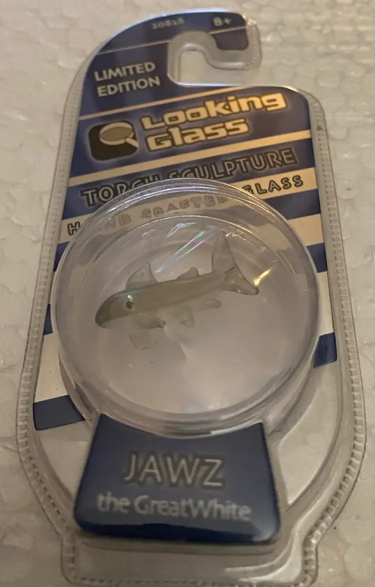 33% Off Sale- Limited Edition Looking Glass Torch Sculpture Jaws The Great White Front And Back Photos (was $12)