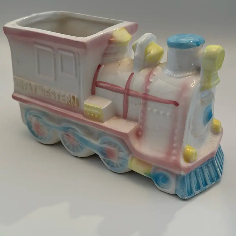 Vintage Orginal Rubens Great Western Train Planter