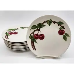 ORCHARD WARE Cherry 6⅝" Bread or Dessert Plate Tree Backstamp or Woven O options