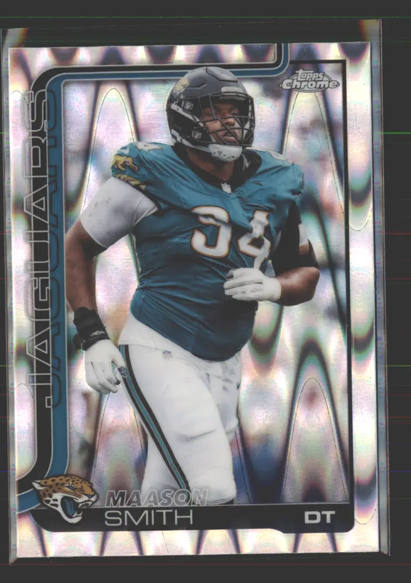 Maason Smith 2025 Topps Chrome RayWave Refractor #140 - (142) - Jacksonville Jaguars