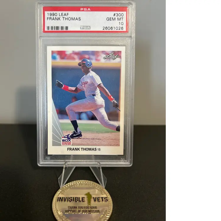 FRANK THOMAS 1990 LEAF RC PSA 10