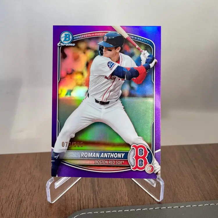 Roman Anthony (Boston Red Sox) 2025 Bowman Chrome Purple Parallel /250