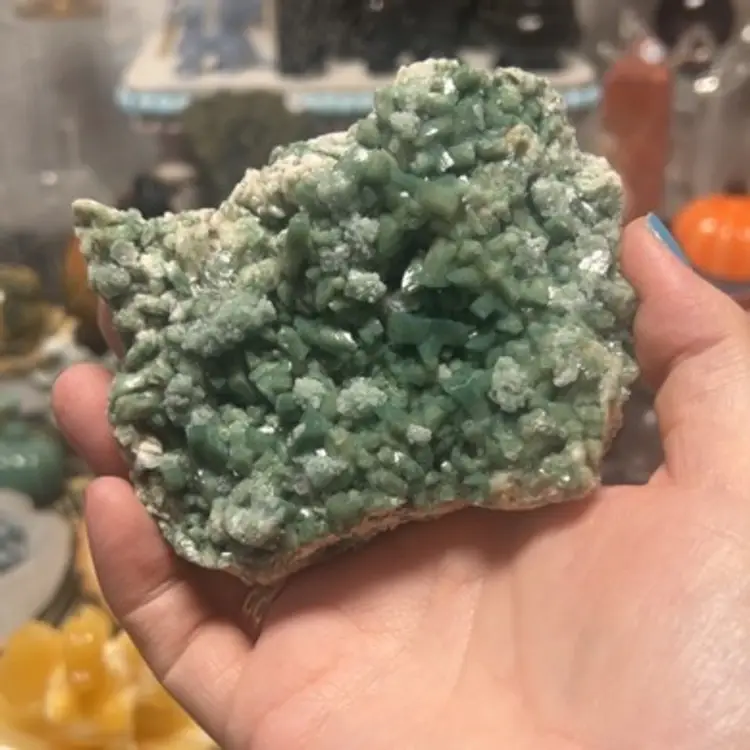 Marshy Green Heulandite With Stilbite