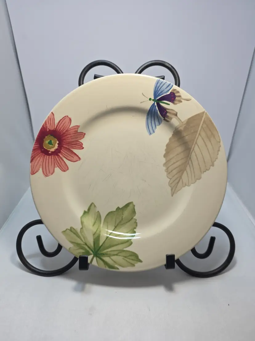Vintage Single Longaberger Botanical Fields 9" Luncheon Plates Design D