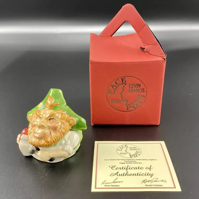 Kevin Francis Face Pots Shamus England 2002 And Your Three Wishes AreHand Signed