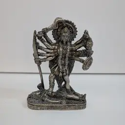 Maa Kali Statue Hindu Mahakali Destroy Evil Forces Shiva Shakti Metal Miniature