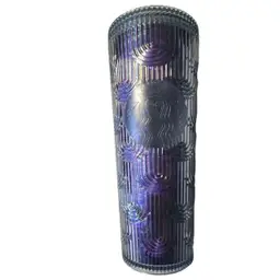 Starbucks Mermaid Scale Textured Green Teal Iridescent Tumbler