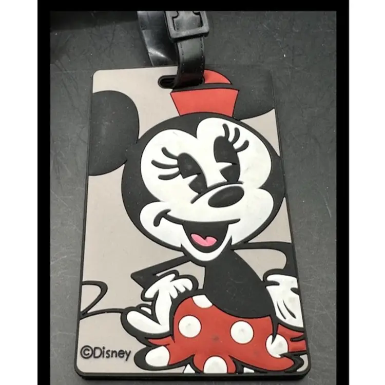 American Tourister ID Tag MINNIE MOUSE Molded Rubber 74445-4451 NEW! #16270