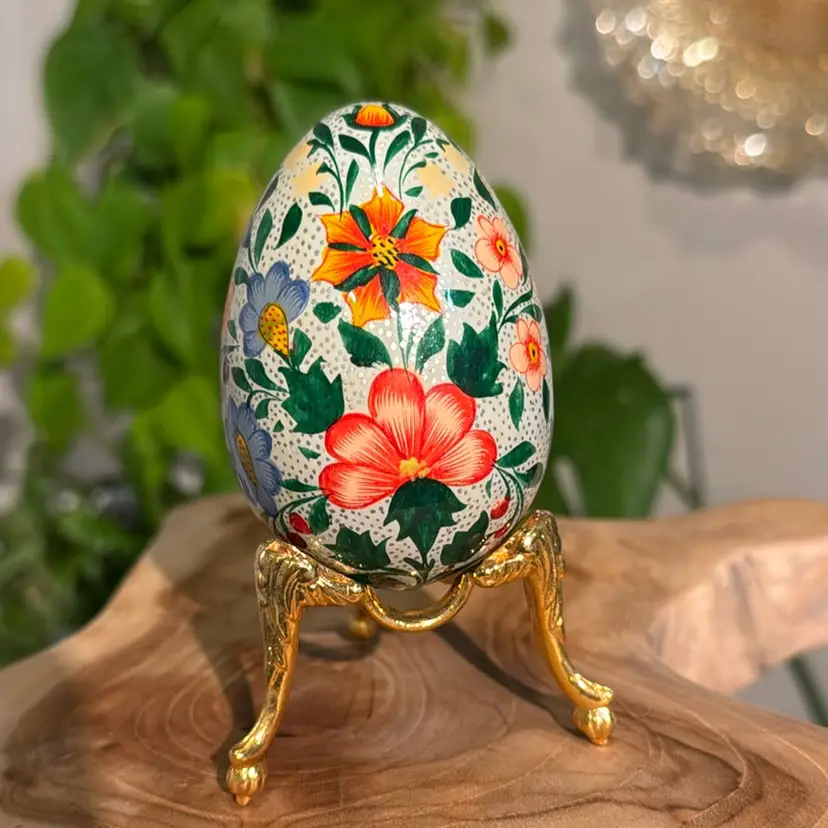 Vintage Egg And Stand