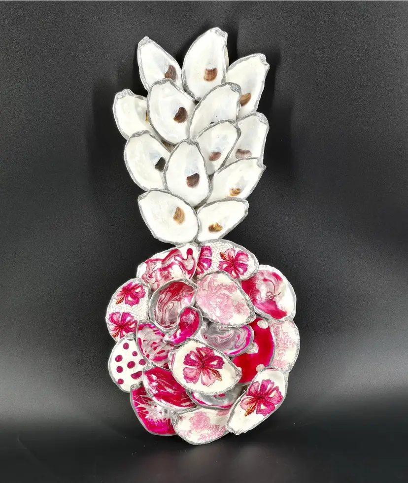 007 Oyster Shell Pineapple - Hand Made