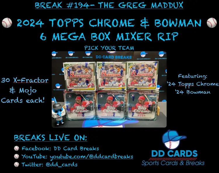 8/23- 2024 Topps Chrome & Bowman 6 Mega Box Rip #194