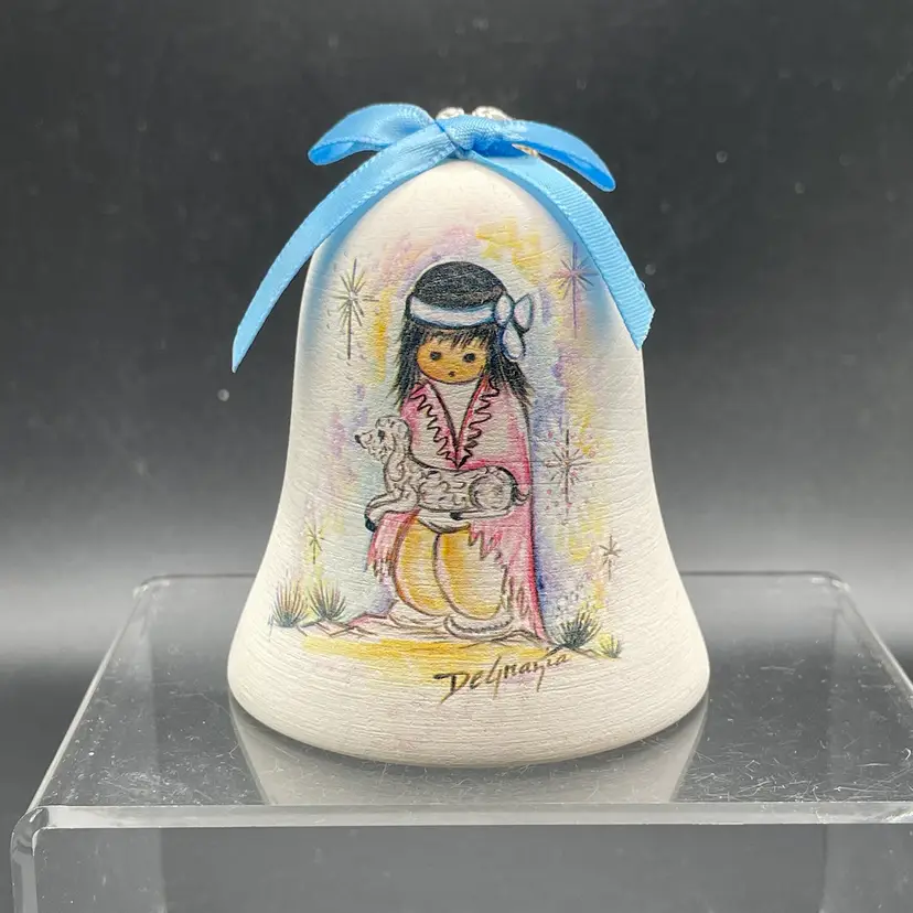 Ted DeGrazia Bell Native American Christmas Ornament Limited Edition VTG
