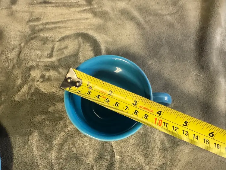 Fiesta Fiestaware Peacock Blue Tea Cup & Saucer Set Homer Laughlin HLC EUC