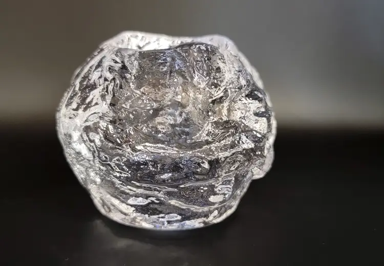 Kosta Boda Glass Snowball Votive