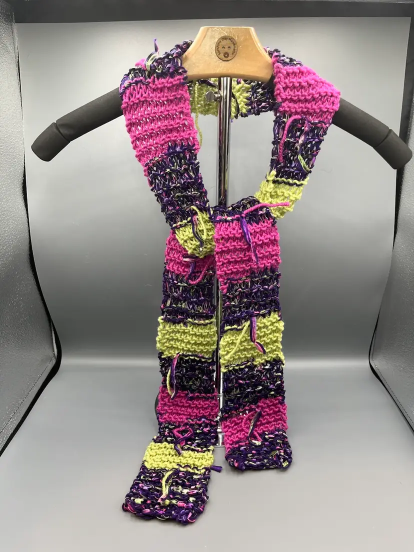 Made By Me Hand Knit Scarf Accessory