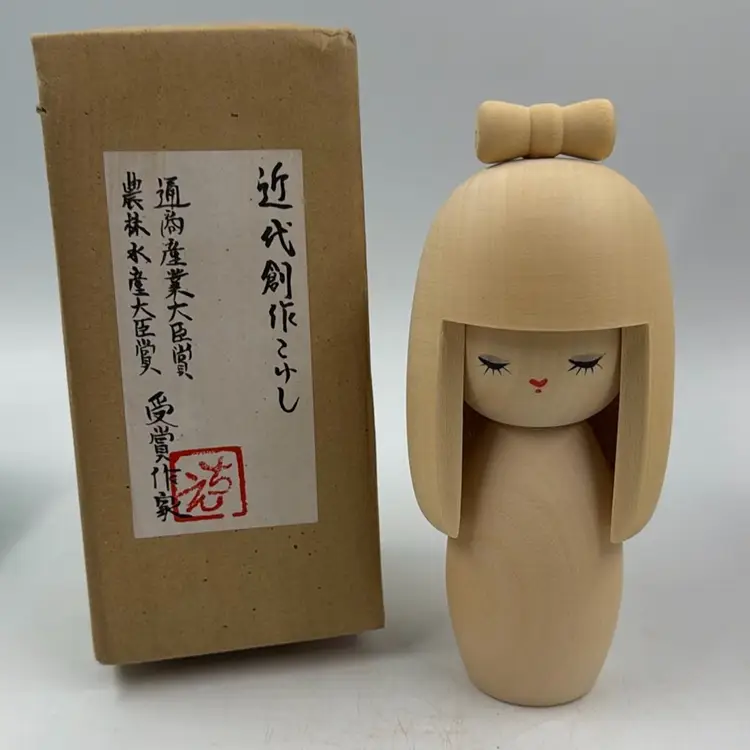 Vintage Creative Kokeshi Doll By Kaihel Katsura