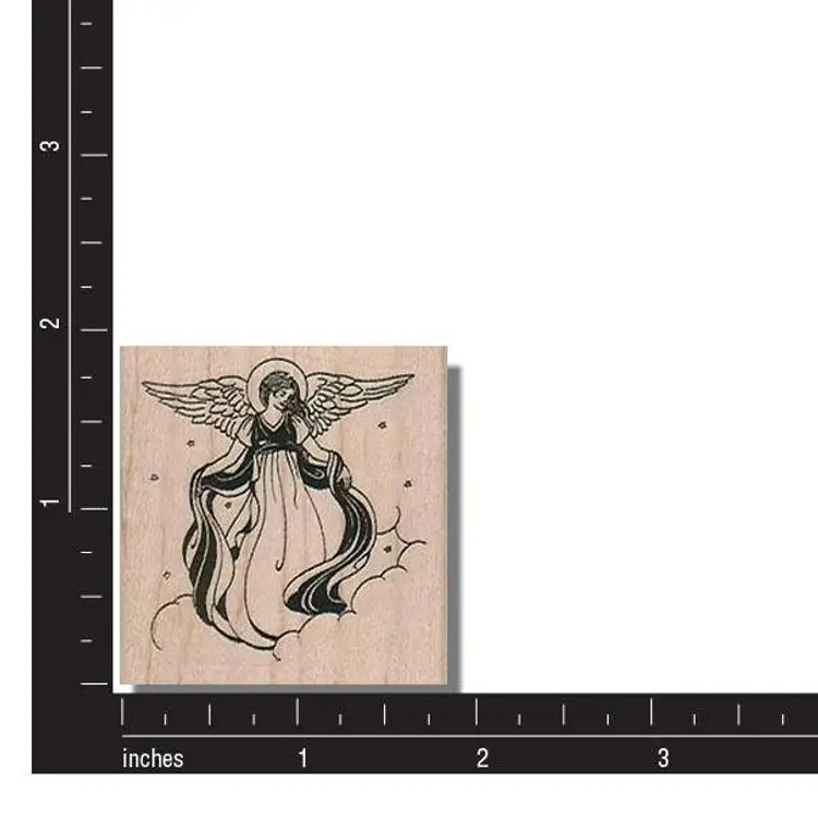 Heavenly Angel Rubber Stamp