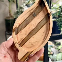Ambrosia Hardwood Leaf Dish