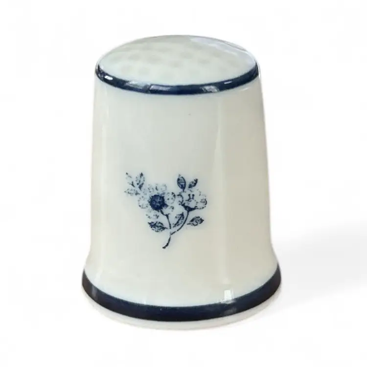 Vintage Thimble by ROYAL MOSA Blue & White Dutch Windmill