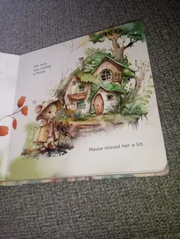 Whimsical Mouse Storybook Page