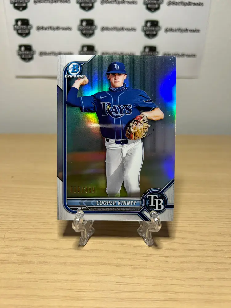 Cooper Kinney 2022 Bowman Chrome Refractor /499 Tampa Bay Rays #BCP-54