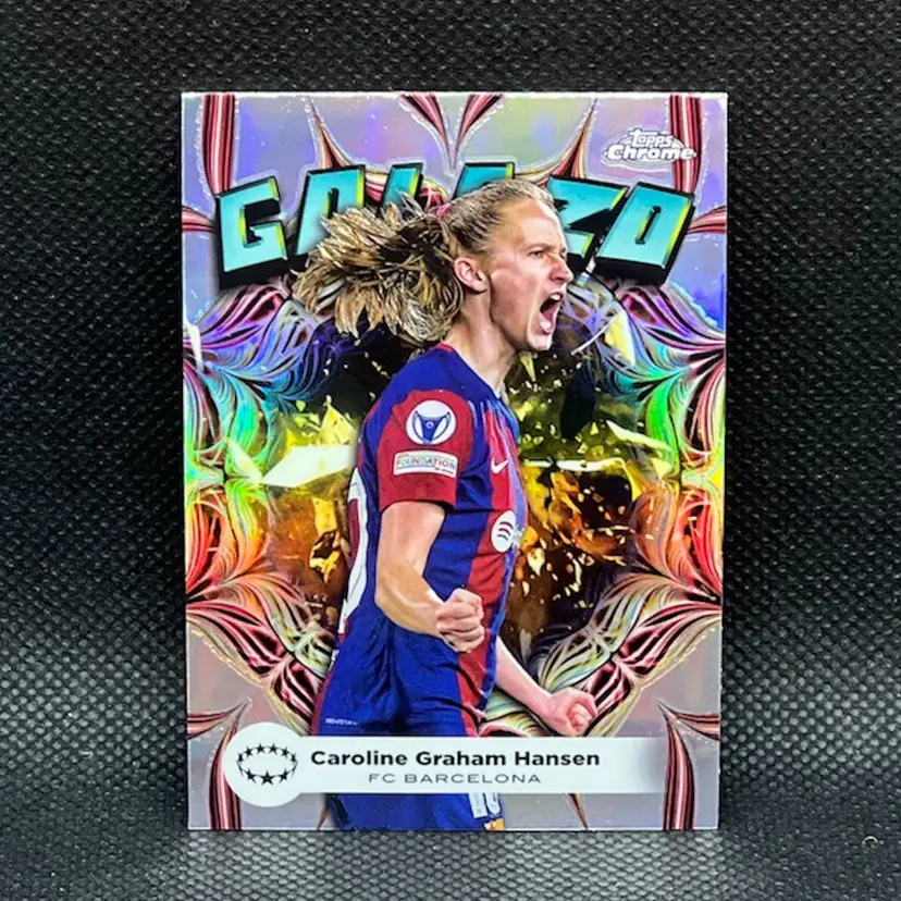 Caroline Graham Hansen 2023/24 Topps Chrome UEFA Women Golazo Soccer Card
