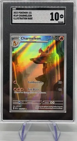 2023 Pokémon 151 Charmeleon EX #169 SIR Rare SGC 10 Gem Mint