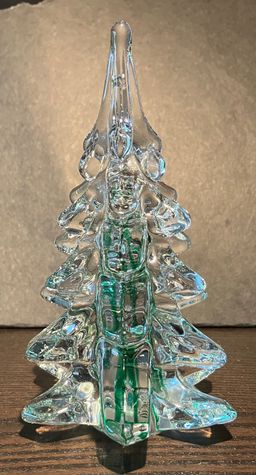 Hand Blown Art Glass Christmas Tree