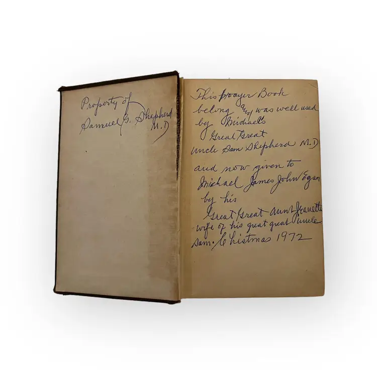 1944. The Book of Common Prayer. Antique Religious Book. Daily Prayers, Pocket Bible. Old Book Display. Including Psalms of David. WWII Era