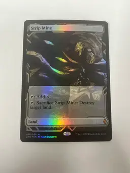 FOIL STRIP MINE Zendikar Rising Expeditions Magic MTG MINT CARD
