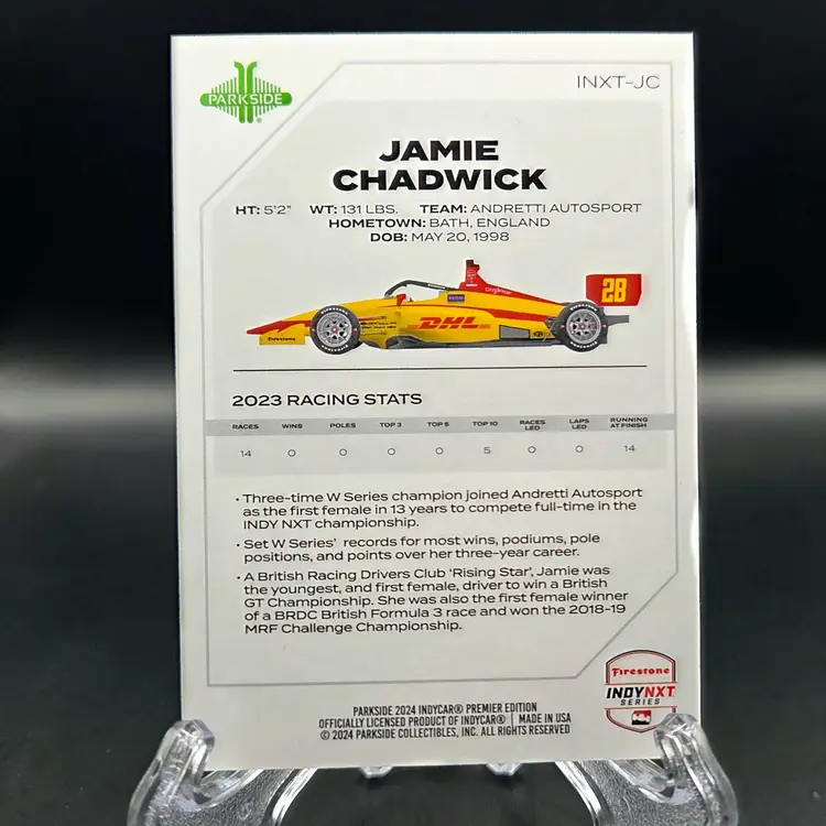 Jamie Chadwick 2024 Parkside INDYNXT IndyCar