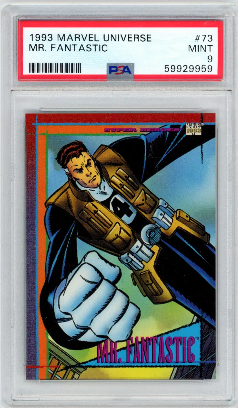1993 Marvel Universe MR. FANTASTIC #73 PSA 9 MINT