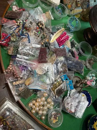 Glass, Wood & Plastic Beads Plus other crafting goods