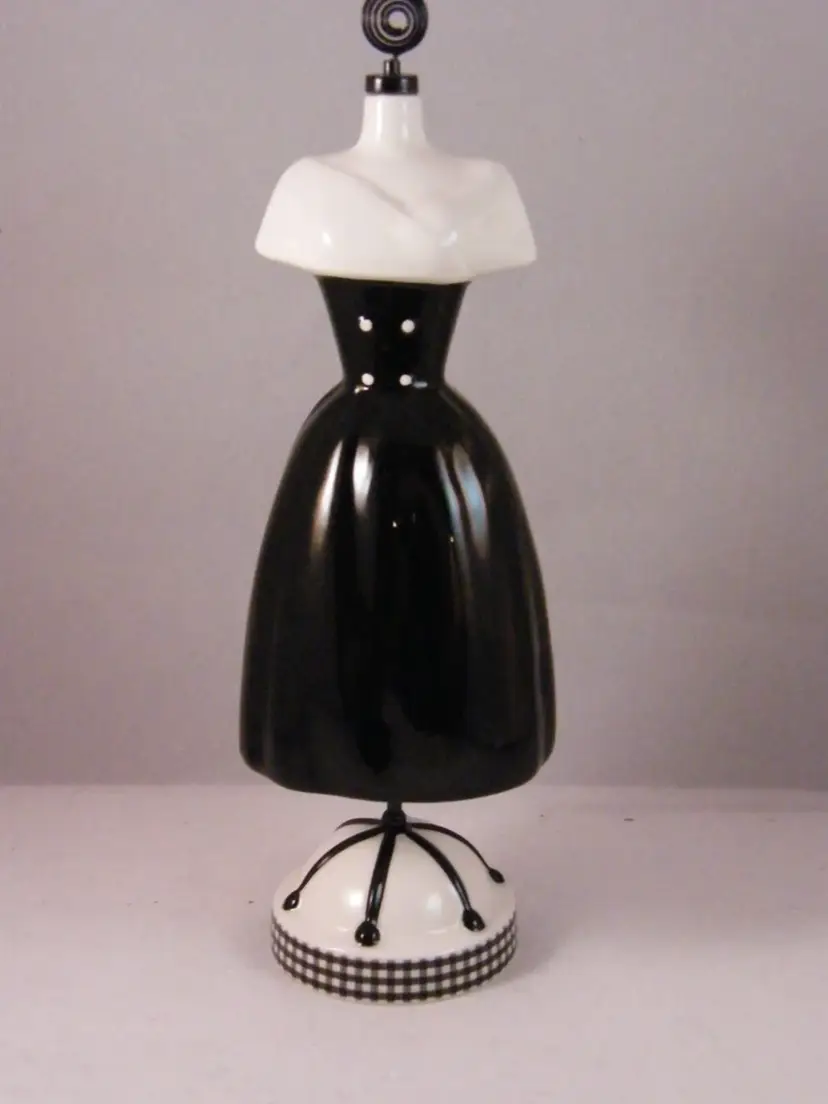 BARBIE 45th Anniversary Collector Mannequin Photo Holder Black Dress Special Ed