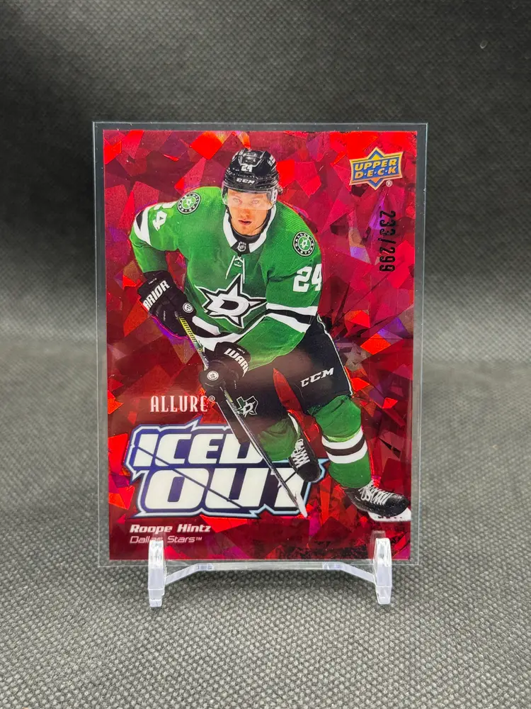 Roope Hintz 2022-23 Upper Deck Allure Iced Out Red /299