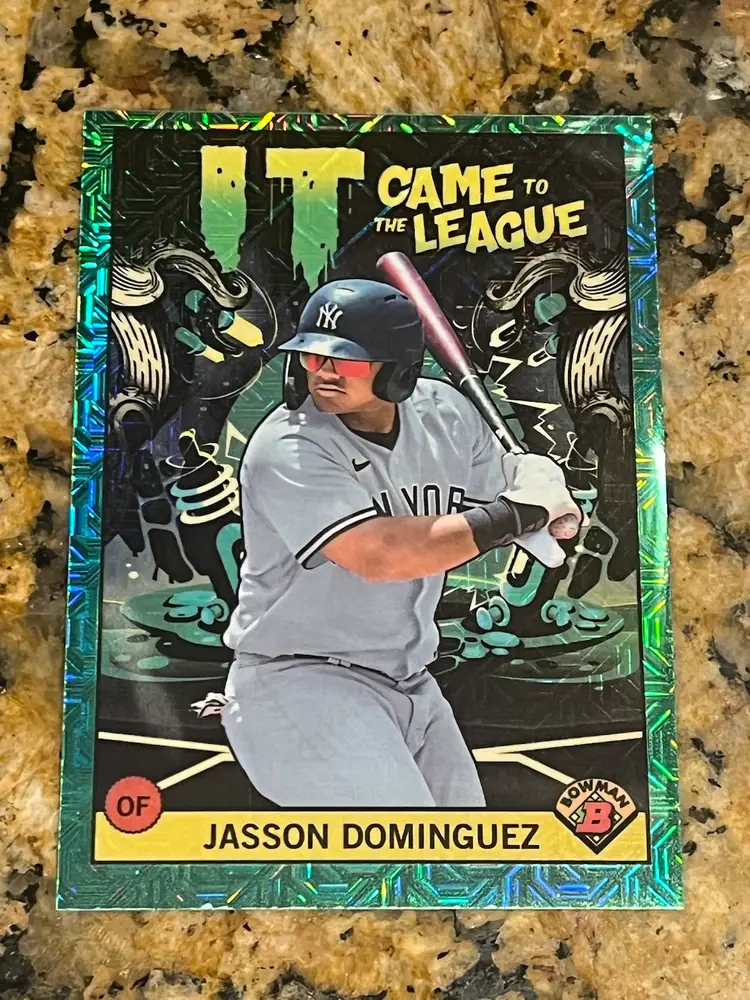 2022 Bowman Chrome - It Came to the League Green Refractor /99 Jasson Dominguez - New York Yankees