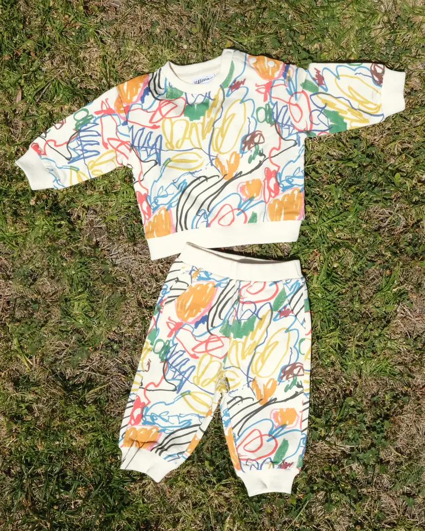 Preorder: Organic Cotton Kids Sweatsuit Set