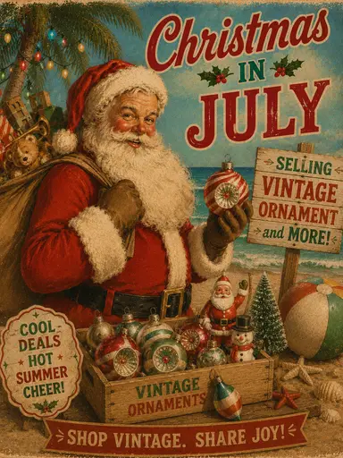 Christmas In July! Ornaments & more